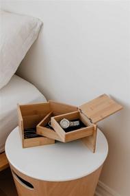 img 4 attached to 🎁 Umbra Tuck Jewelry/Storage Box: Natural Elegance for Organized Bliss