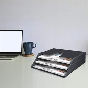 img 2 attached to Acrimet Horizontal Triple Folder Organizer Storage & Organization in Office Storage & Organization