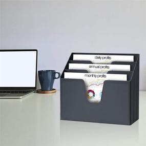 img 3 attached to Acrimet Horizontal Triple Folder Organizer Storage & Organization in Office Storage & Organization