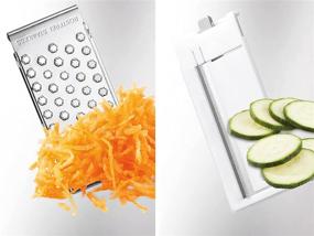 img 1 attached to 🧀 Leifheit Allzweckreibe Family HWE: Versatile All-purpose Grater, 32 x 32 x 16 cm, White/Silver