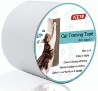 protective double-sided cat training tape - clear and safe solution to safeguard your furniture, couch, and doors from scratches logo