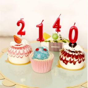 img 2 attached to 🎂 Vibrant Red Roman Numeral Number Candles for 4th Birthday Cake Celebration – Set of 4