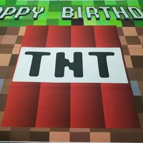 img 1 attached to HUAYI Backdrop Birthday Minecraft Background