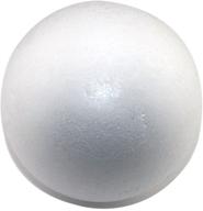 6-inch smooth foam polystyrene craft balls (12 pack) - ideal for arts & crafts, floral arrangements, wedding party decorations, centerpieces - non-styrofoam logo