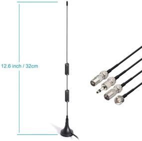 img 2 attached to 📡 Bingfu FM Antenna Magnetic Base for Pioneer Onkyo Yamaha Marantz Sherwood Home Stereo Receiver and AV Audio Vedio Home Theater