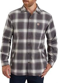 img 1 attached to Carhartt Relaxed Flannel Fleece Lined X Large