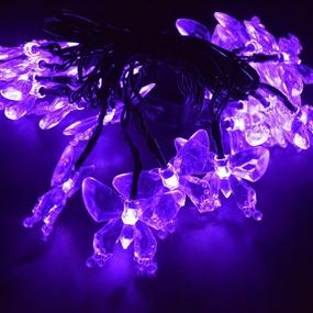 img 2 attached to 🦋 M.best Solar Butterfly Lights - Waterproof Outdoor Decorative LED String Lights (Purple) - Ideal for Porch, Patio, Backyard, Wedding, Party, Gazebo, and Market