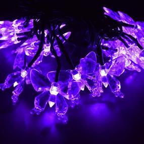 img 4 attached to 🦋 M.best Solar Butterfly Lights - Waterproof Outdoor Decorative LED String Lights (Purple) - Ideal for Porch, Patio, Backyard, Wedding, Party, Gazebo, and Market