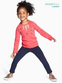 img 3 attached to 👖 Carters Toddler Leggings for Girls - Stylish and Comfortable Girls' Clothing