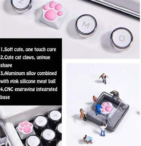 img 1 attached to 🐱 Byhoo Cat Palm Keycap for Cherry MX Switch: Enhance your Gaming Experience with Custom Metal Cat Claw Keycap!