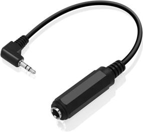 img 4 attached to 🔌 3.5mm to 6.35mm Female to 1/4" to 1/8" 90 Degree Right Angle Male Stereo Cable Adapter Converter Cord 30cm – Enhance Audio Connections!