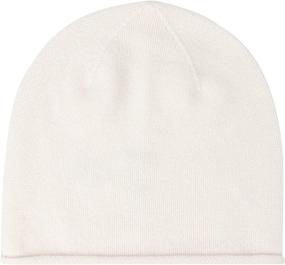 img 3 attached to 🧣 Soft & Stretchy Style Republic Women's Rolled Beanie - 100% Cashmere Winter Hat, Warm and Cozy