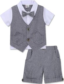 img 4 attached to DESIGN Toddler Gentleman Outfit Formal Boys' Clothing for Suits & Sport Coats