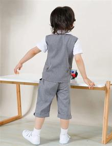 img 2 attached to DESIGN Toddler Gentleman Outfit Formal Boys' Clothing for Suits & Sport Coats