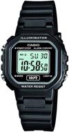 ⌚ женские наручные часы casio la20wh-1acf classic digital из черного смолы: элегантные и стильные часы для женщин логотип