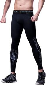 img 3 attached to 🩲 NC FUNGIK 2~3 Pack: Men's Compression Pants - Ultimate Sports Tights for Cool Fitness and Quick-Drying Yoga Clothes