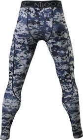 img 2 attached to 💪 Nooz Men's Quick-Dry Powerflex Compression Baselayer Pants: Legging Tights with Enhanced SEO