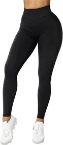 img 3 attached to RXRXCOCO Seamless Lifting Leggings Compression Sports & Fitness and Running