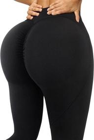 img 1 attached to RXRXCOCO Seamless Lifting Leggings Compression Sports & Fitness and Running