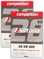 🚴 vittoria latex tube 700x25/28 48mm presta valve - 2-pack with decal: premium quality for smooth cycling experience logo