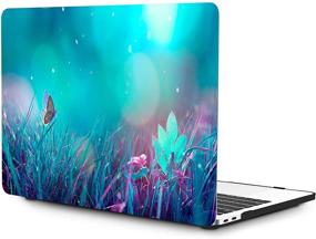 img 4 attached to 🌸 OneGET MacBook Pro 13 inch Case - Flower Pattern Hard Shell with Keyboard Cover & Screen Protector for 2016-2019 Release A2159 A1989 A1706 A1708 - Compatible with MacBook Pro 13 (F17)