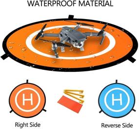 img 2 attached to 🚁 Fstop Labs 32-inch Waterproof Nylon Landing Pad Accessories for DJI Tello, Mavic, Phantom, Spark, Mavic 2 Pro, Zoom Air: A Must-Have for Drones and Quadcopters
