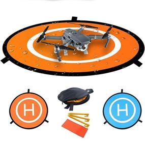 img 4 attached to 🚁 Fstop Labs 32-inch Waterproof Nylon Landing Pad Accessories for DJI Tello, Mavic, Phantom, Spark, Mavic 2 Pro, Zoom Air: A Must-Have for Drones and Quadcopters