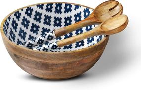 img 4 attached to 🍏 Folkulture Natural Wood Serving Tray - Handcrafted Fruits Diameter