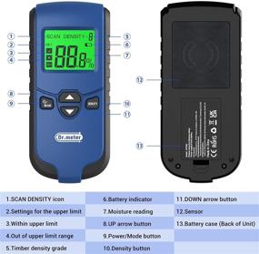 img 3 attached to Dr.meter Pinless Wood Moisture Meter: Accurate & Non-Destructive Detector for Wood Firewood, 4%-80% Moisture Measuring Range