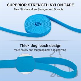 img 2 attached to 🐶 Premium Heavy Duty Dog Leash for Large Dogs - 16FT, 32FT, 49FT - Durable, Chew Proof, Waterproof Training Leash for Medium Dogs, Puppies - Ideal for Yard, Outdoor, and Military Use