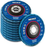 🔪 neiko 11116a 10-pack premium zirconia flap disc, 4.5" x 7/8-inch, 40 grit, flat type #27 logo