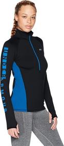 img 1 attached to 🔥 Stay Warm and Stylish with Under Armour Women's ColdGear Graphic 1/2 Zip