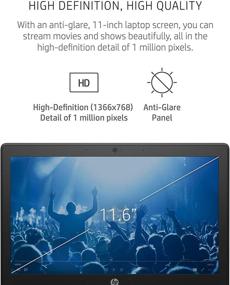 img 1 attached to 🖥️ 2020 HP Chromebook - 11a-na0010nr - 11-inch Laptop with MediaTek - MT8183, 4 GB RAM, 32 GB eMMC Storage, 11.6-inch HD Display, Chrome OS