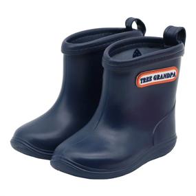 img 4 attached to 👞 Waterproof Rain Boots for Boys and Girls: Baby's Essential Footwear (6 Toddler)