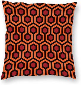img 3 attached to Marbletice Throw Pillow Covers: The Shining Overlook Hotel Carpet Design - Set of 2, 18x18 Inches - Modern Decorative Cushion Covers for Sofa Couch Bed