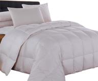 premium oversized king goose down comforter - medium weight/warmth, 100% cotton shell, solid pattern, all seasons duvet insert – wholesale pricing logo