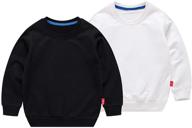 👕 ptpuke solid cotton thin sweatshirt long sleeve t-shirt for toddler boys and girls logo