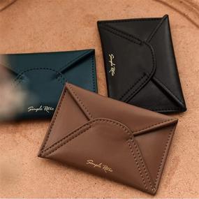 img 2 attached to SIMPLE RETRO Minimalist Leather Wallet Men's Accessories and Wallets, Card Cases & Money Organizers