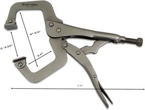 img 1 attached to 🔒 ION TOOL 11” Large C-Clamp Locking Pliers with Swivel Pads