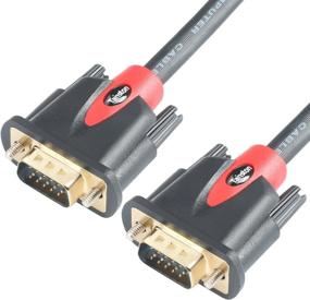 img 3 attached to 🔌 High-Quality Tainston VGA to VGA Cable HD15 Monitor Cable - Male to Male (100 Feet) with Ferrites