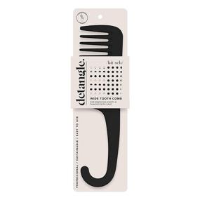 img 3 attached to 🔸 Kitsch Pro Consciously Created Wide Tooth Comb - Hair Styling Tool | Durable Wet or Dry Hair Comb for All Hair Types - Massages Scalp, Detangles Knots | Ideal for Everyday Styling