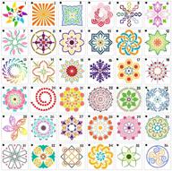 🎨 36-piece mandala stencils templates set for dot painting on rocks, wood, and walls - ideal for art projects logo