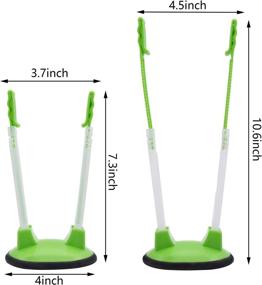 img 3 attached to 🔍 Convenient Hands-free Baggy Rack: Plastic Bag Holder Stand for Freezer Meals, Food Prep & Storage | Set of 4