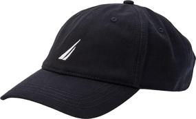 img 4 attached to Nautica Classic Logo Men's Adjustable Baseball Cap Hat