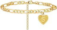 initial bracelets women，stainless anklets s sophisticate logo