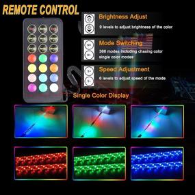 img 2 attached to 🔆 Beatto RF Удаленное управление RGB LED хлыстов свет: Подсветите свое офф-роудное приключение с ослепительными танцующими/гоняющими огнями! Идеально подходит для ATV, UTV, RZR, джипов, грузовиков и дюн! (3FT-2 шт)