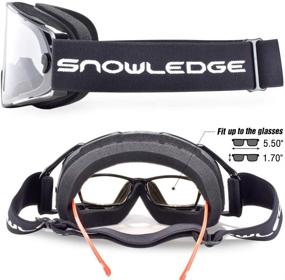 img 1 attached to 🏍️ Adult Motocross Goggles: MX Goggles with Windproof, Dustproof, and UV Protection for Dirt Bikes