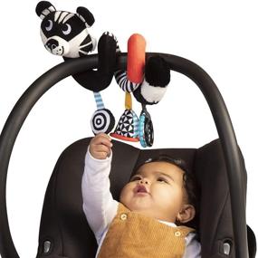 img 1 attached to 🐯 Optimized Manhattan Toy Wimmer Ferguson Tiger Spiral Crib and Travel Toy for Babies with Rattle, Discovery Mirror, and Teethers