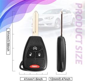 img 3 attached to 🔑 Tyranway Keyless Entry Remote Key Fob for Jeep Wrangler 2007-2018, Compass 2007-2018, Patriot 2010-2018, Dodge Ram 2007-2009, Durango 2009, Caliber 2010-2012, Nitro 2007-2011, Chrysler Aspen 2007-2009 - OHT692713AA