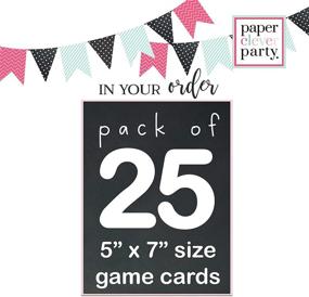 img 2 attached to 🐘 Elephant Mommy or Daddy Game Cards for Boys Baby Shower - Royal Jungle Animal Theme Supplies Blue and Grey (25 Pack) - Printed 5 x 7 Inch